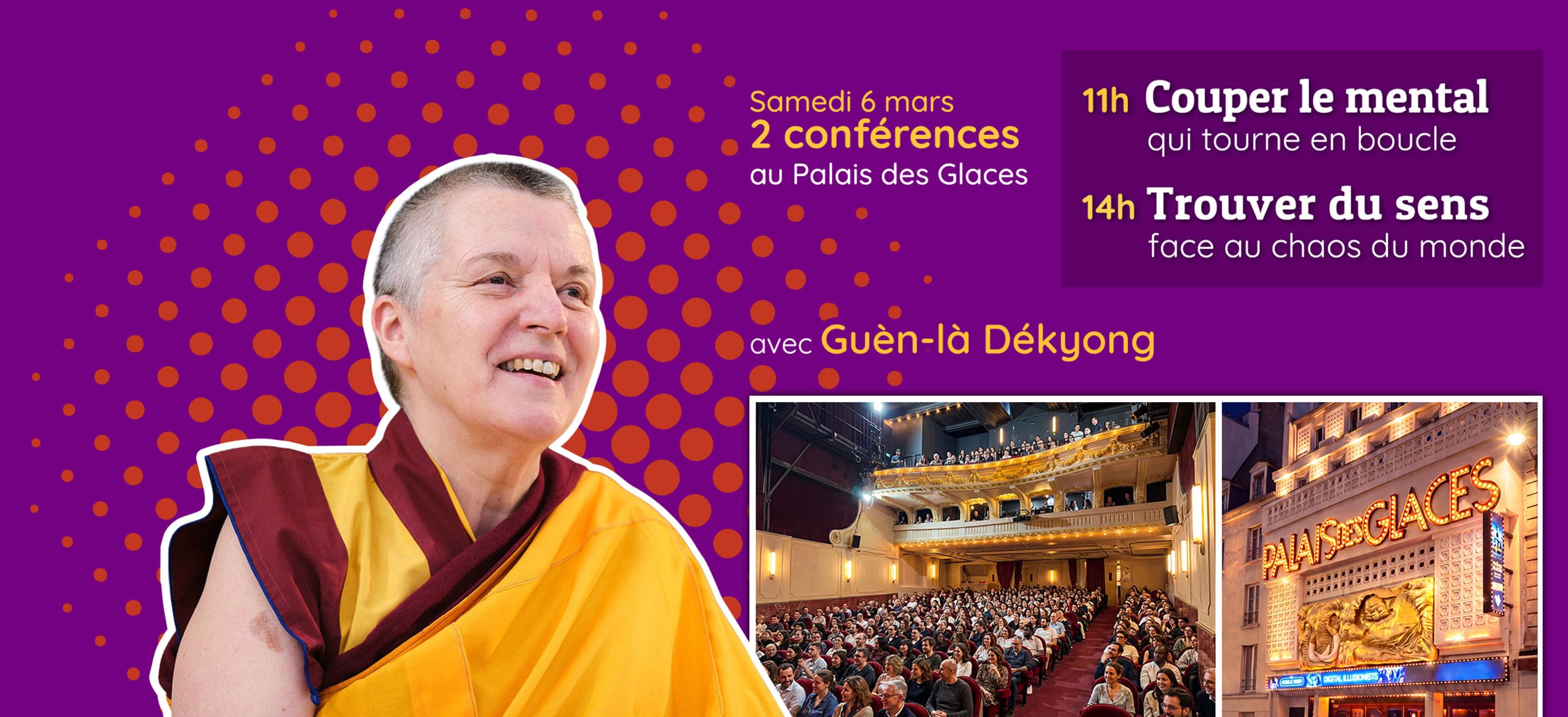 Conférence au Palais des Glaces avec Guèn-là Dékyong Conférence au Palais des Glaces avec Guèn-là Dékyong